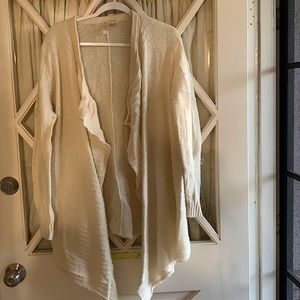 Long white cardigan size medium